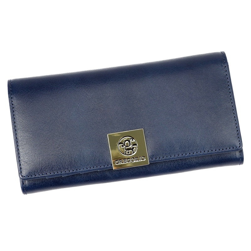 Modrá kožená peněženka Gregorio GS-100