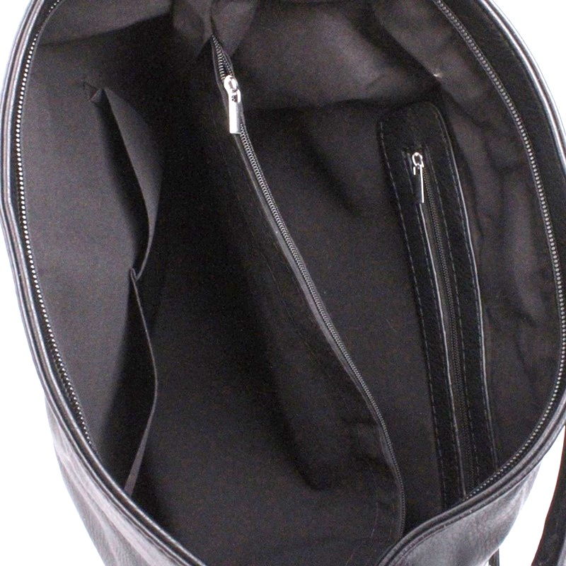 Opravdu velká hnědošedá kabelka na rameno i crossbody ROMINA 004