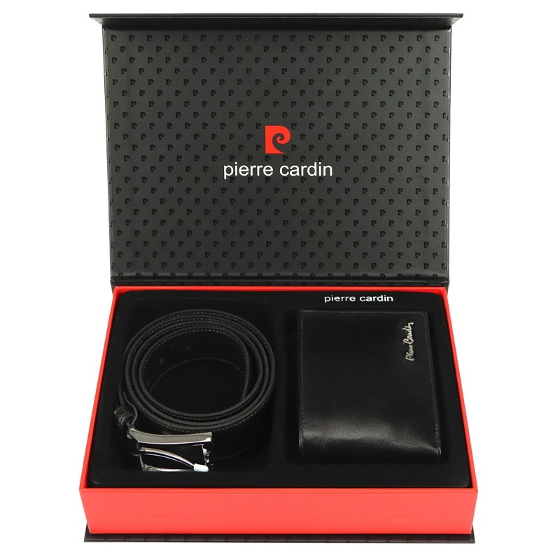 Dárková sada pro muže Pierre Cardin, peněženka 8806, pásek 135/120 cm