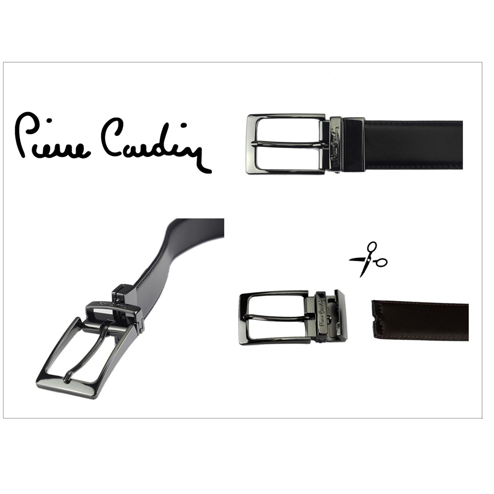 Dárková sada pro muže Pierre Cardin, peněženka 8806, oboustranný pásek 130/115cm