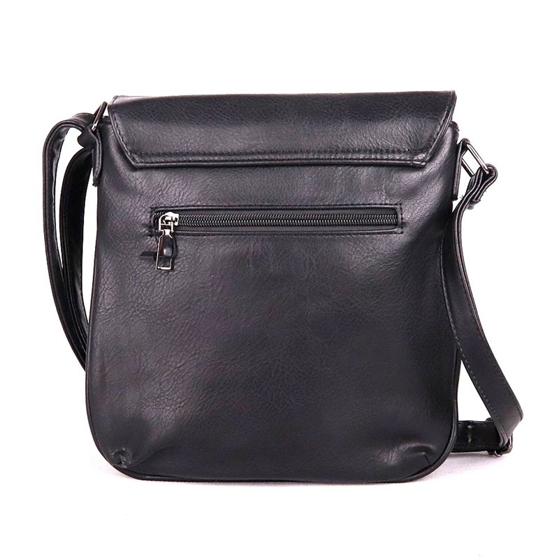 Malá hnědá crossbody kabelka ROMINA & CO F21 s klopou