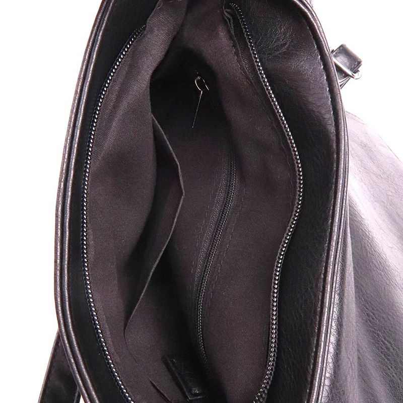 Malá hnědá crossbody kabelka ROMINA & CO F21 s klopou