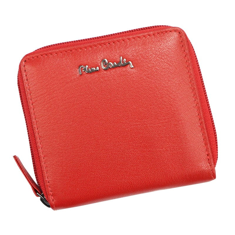 VADA - Malá kožená červená peněženka Pierre Cardin MK01