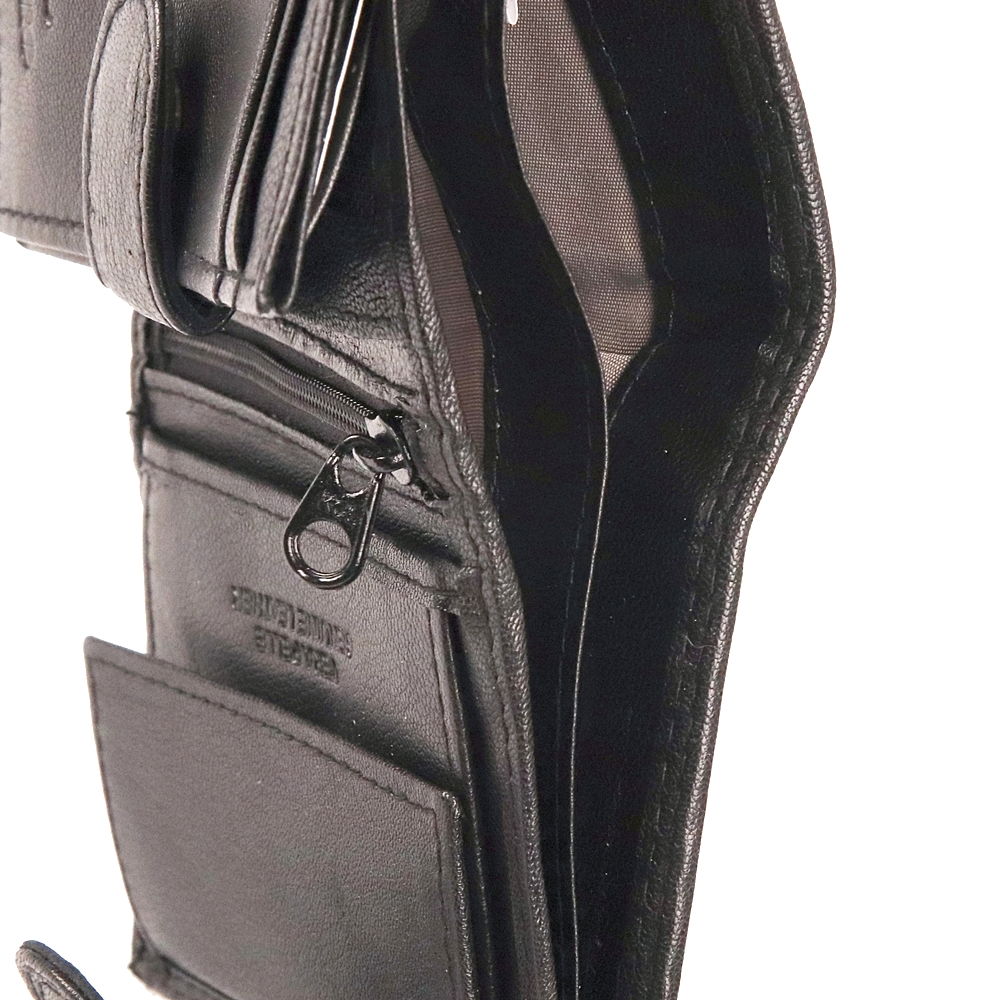 Menší tmavěrůžová kožená peněženka Charro no. 2082
