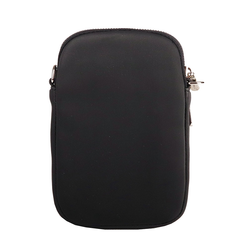 Dvouoddílová šedo-hnědá crossbody kabelka (taštička) na mobil David Jones CM6906A