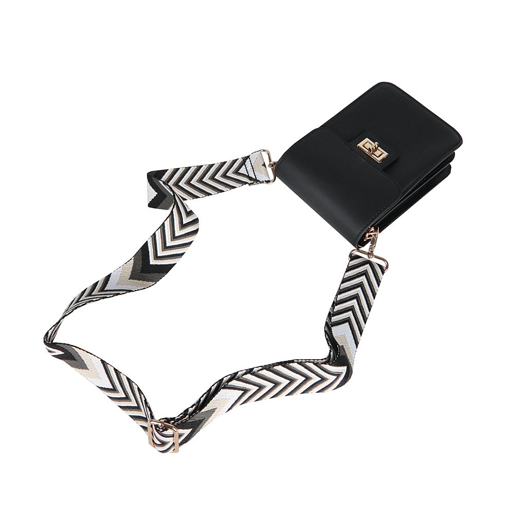 Malá pevná tmavězelená crossbody kabelka (taštička) na mobil David Jones CM7294