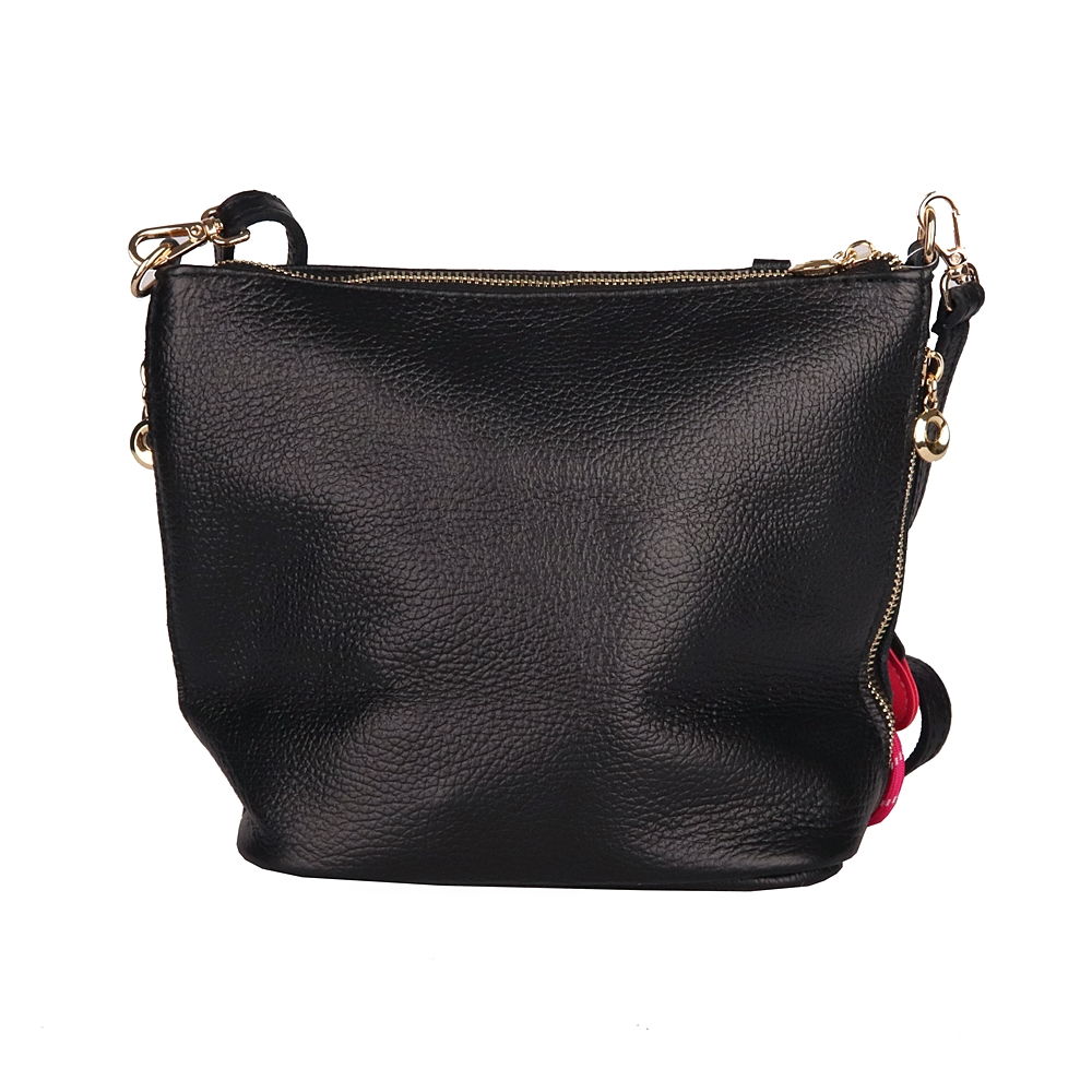 Malá/střední béžová kožená crossbody kabelka Luka no. 110