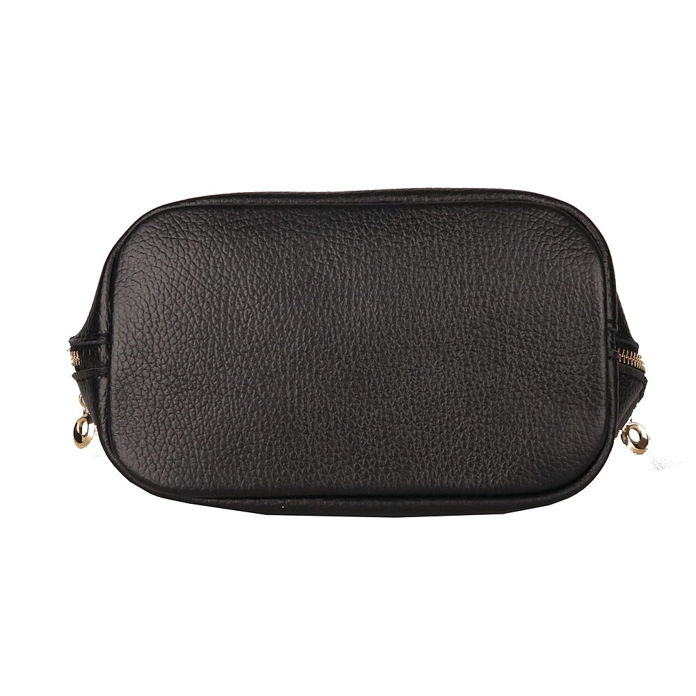 Malá/střední béžová kožená crossbody kabelka Luka no. 110