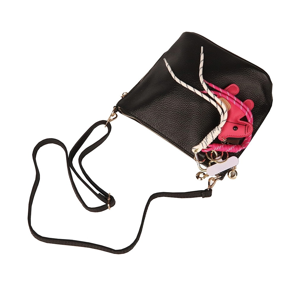 Malá/střední béžová kožená crossbody kabelka Luka no. 110