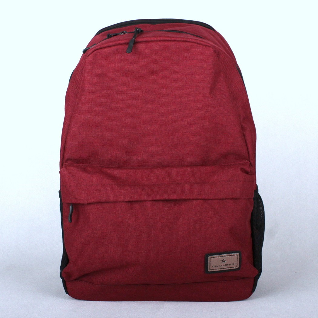 Tmavěčervený volnočasový batoh David Jones PC-023 s obsahem cca. 22l 
