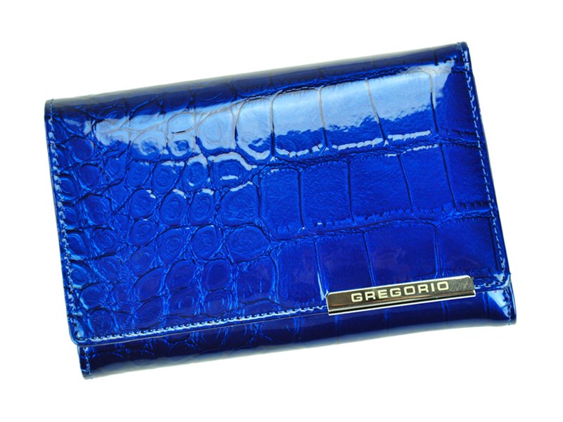 Modrá kožená peněženka Gregorio BC112