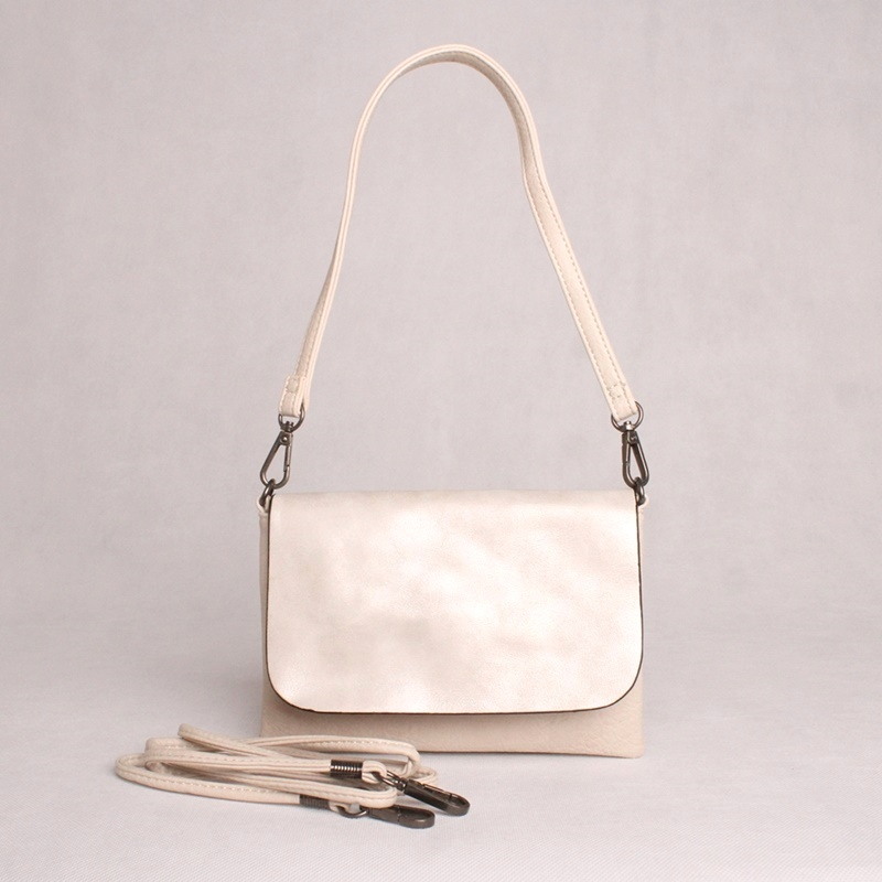 Malá bílo-šedá crossbody kabelka či psaníčko FLORA&amp;CO H6736