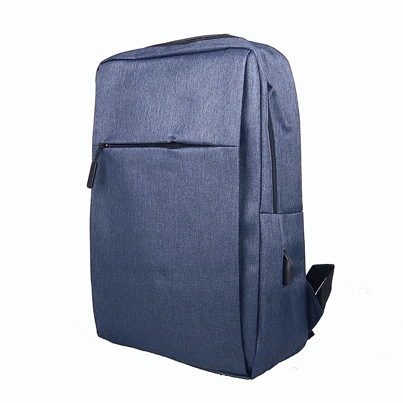 Modrý batoh Minissimi na notebook, formát A4, USB, kabinové zavazadlo