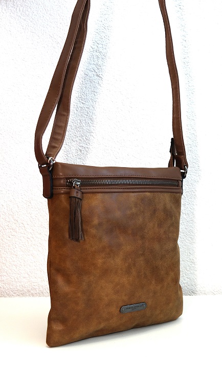 Crossbody kabelka David Jones 3988-2 hnědá patinová