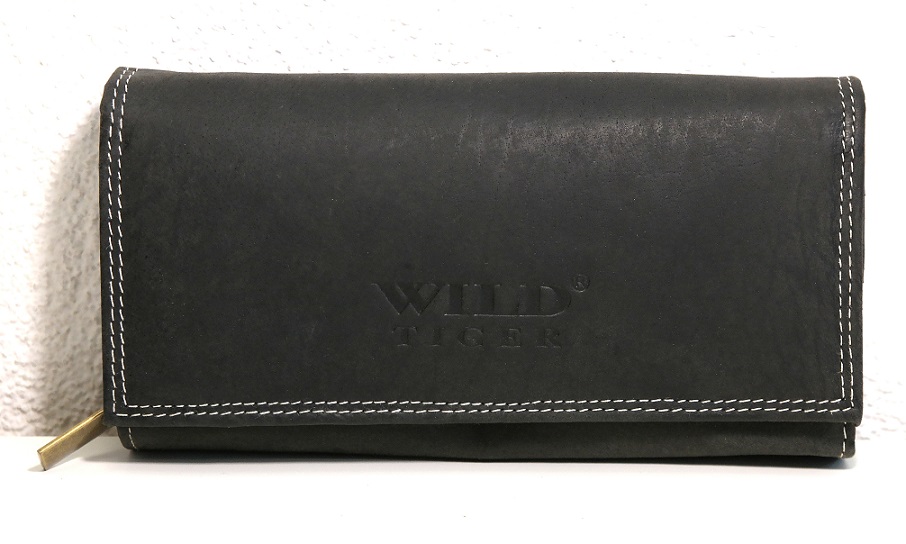 Černá dámská kožená peněženka Wild Tiger XL
