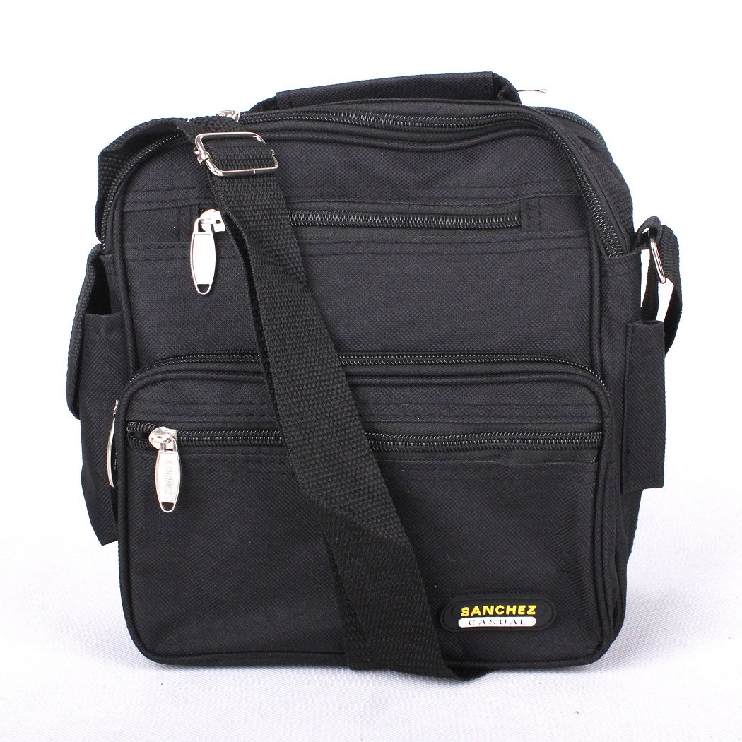 Středně velká černá pánská crossbody Sanchez Casual 7013