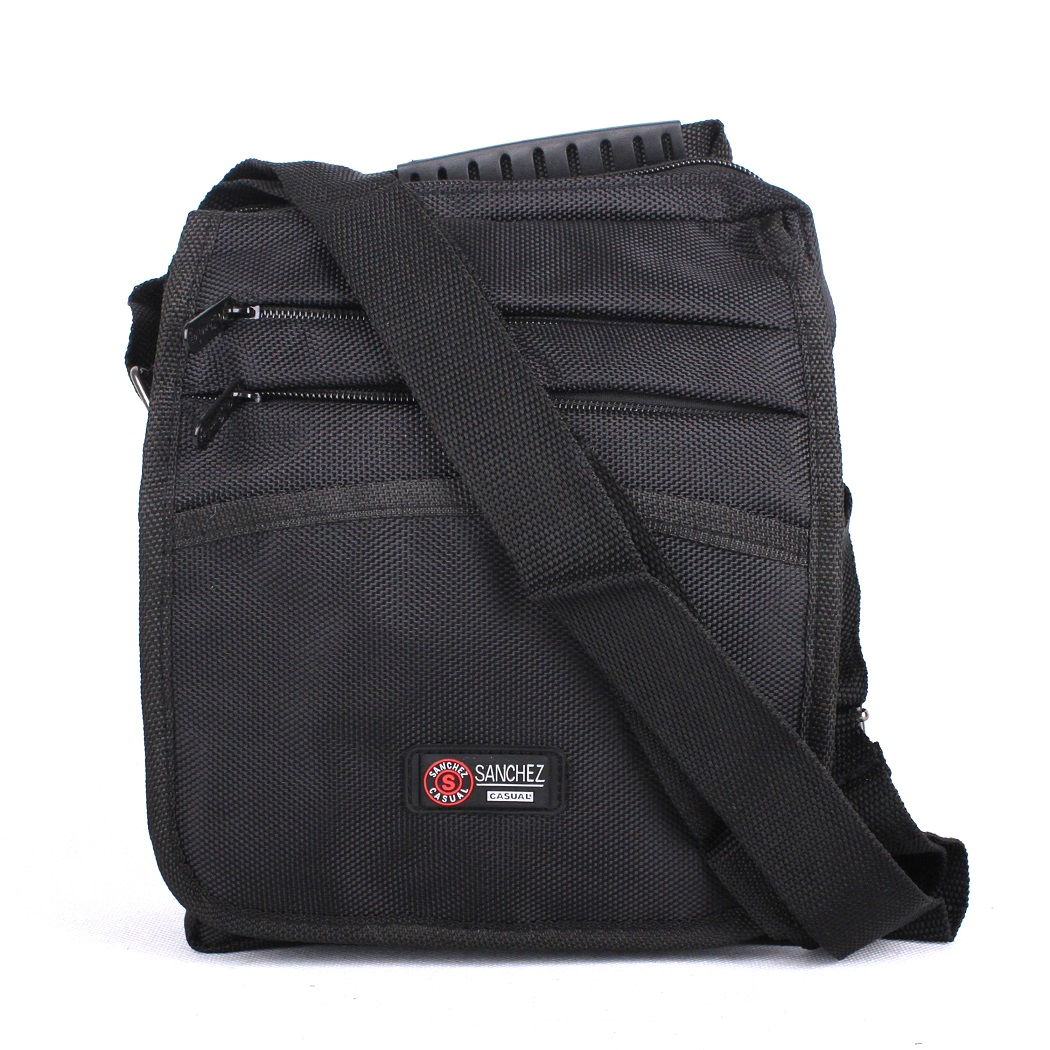 Středně velká černá pánská crossbody Sanchez Casual 8031