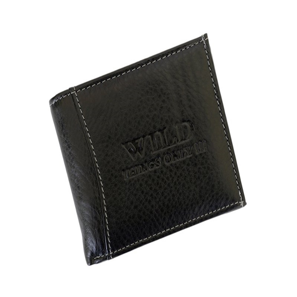 Malá černá kožená peněženka Wild Things Only 5504