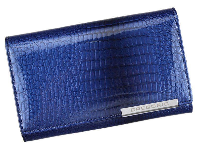 Modrá kožená peněženka Gregorio GF112
