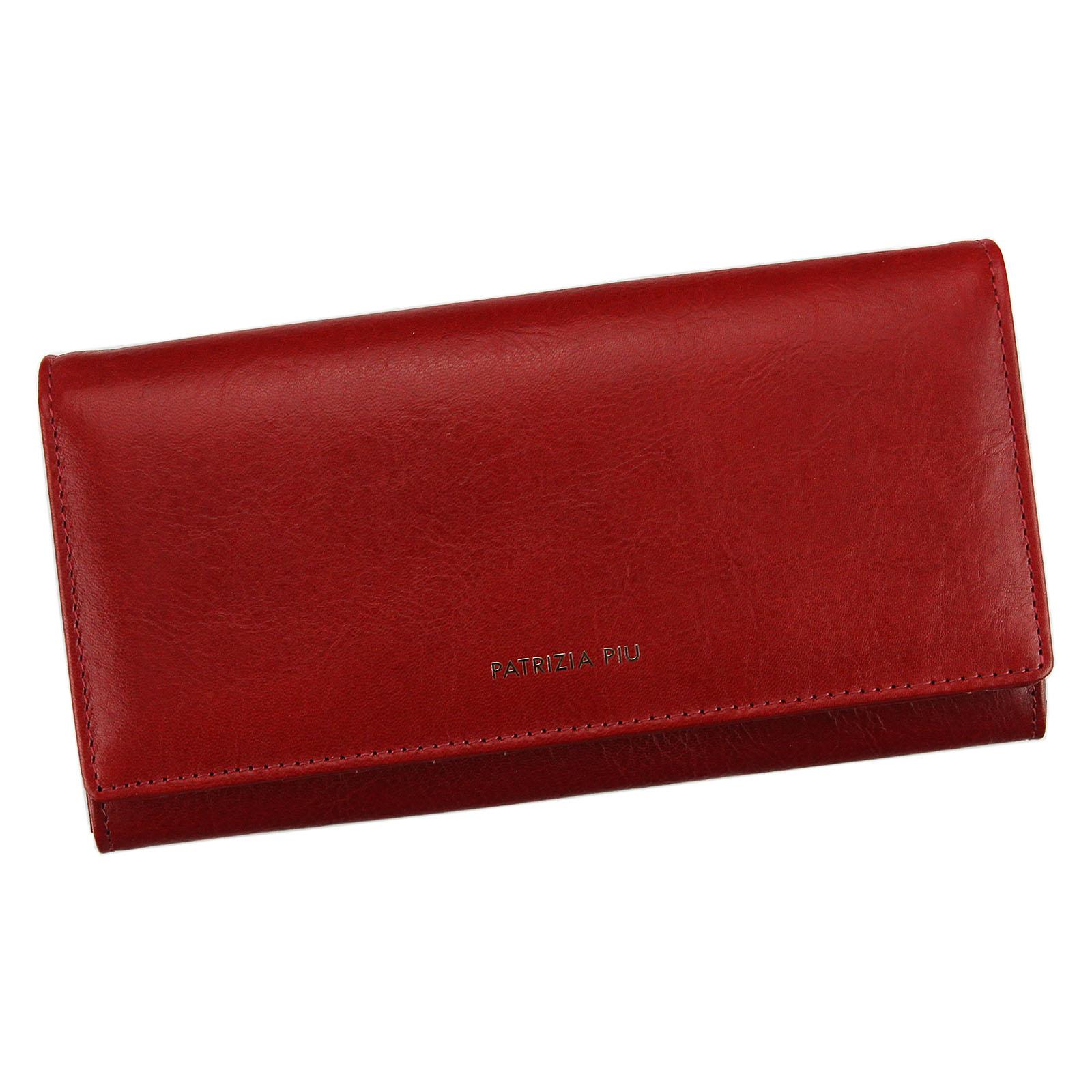 Červená kožená peněženka Patrizia Piu IT-106