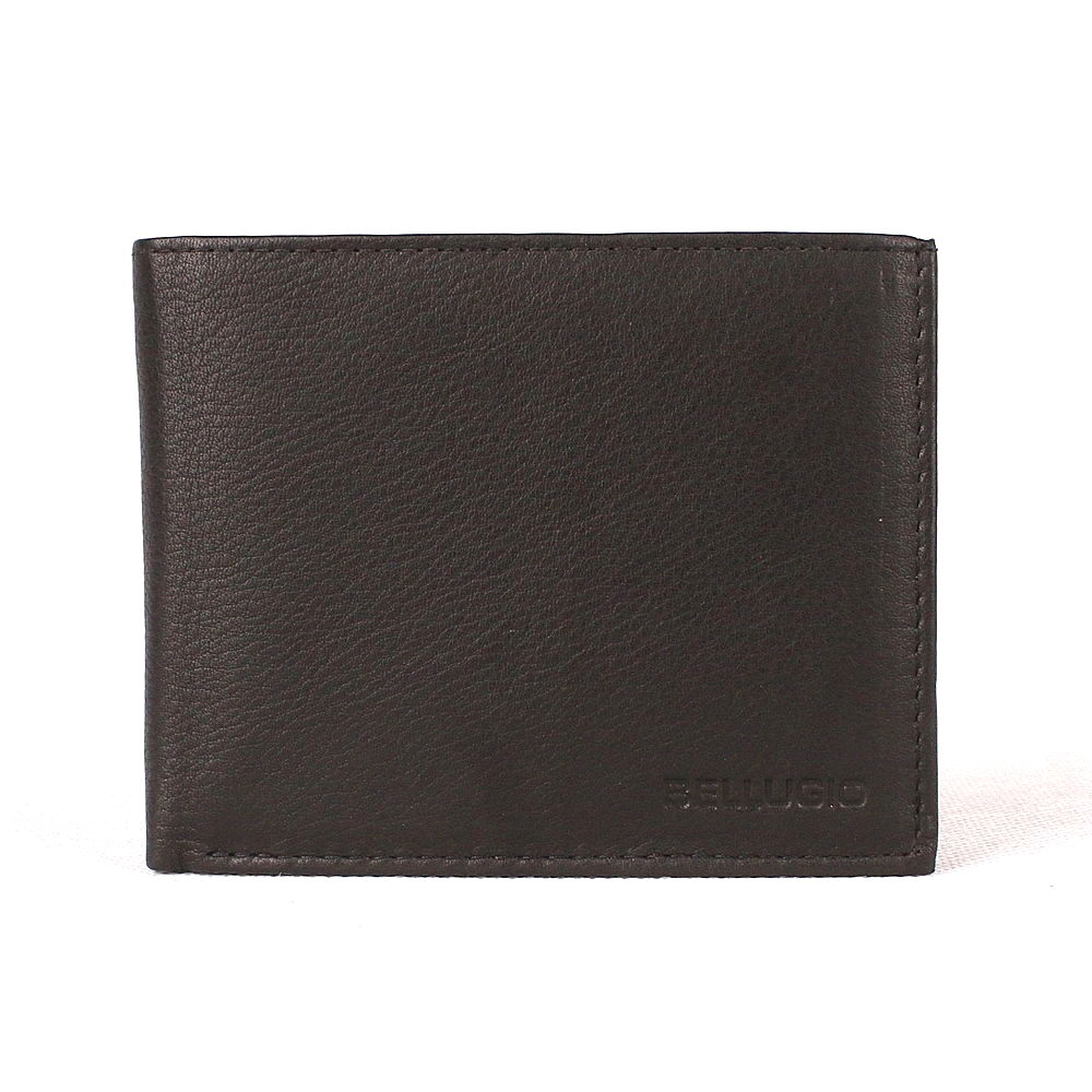 Černá pánská kožená peněženka BELLUGIO (033) podélná + RFID