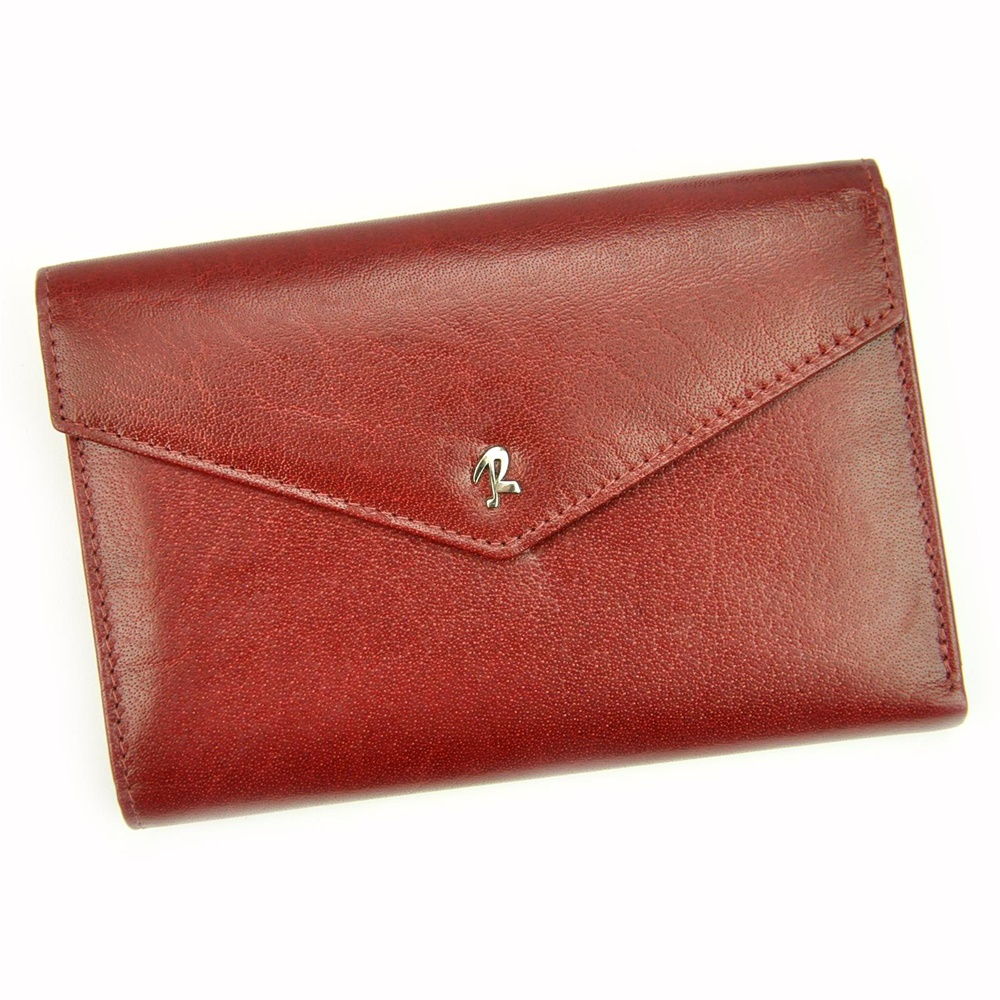 Tmavěčervená kožená peněženka Rovicky N210-RBA