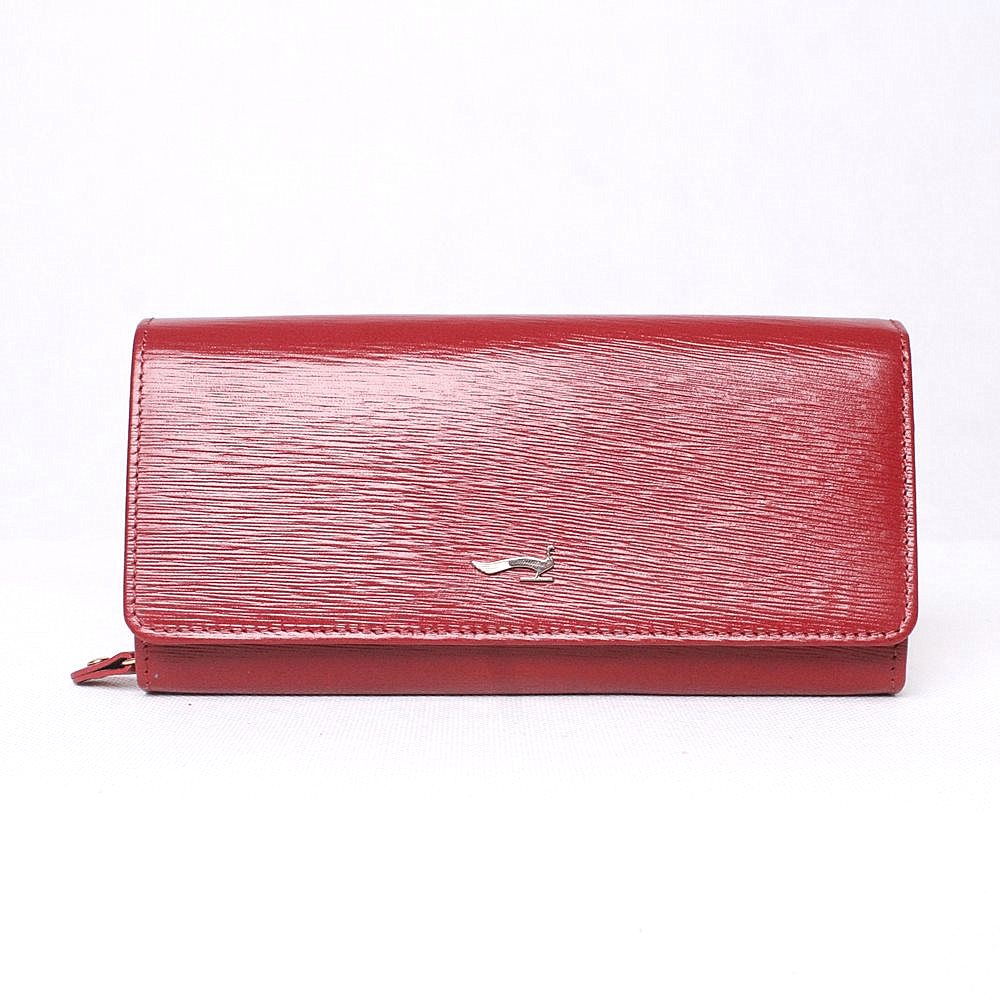 Luxusní tmavěčervená kožená peněženka Marta Ponti no. P004