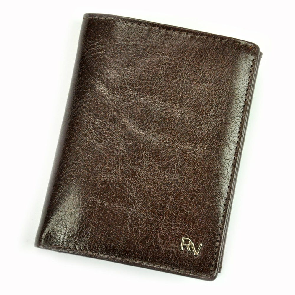 Hnědá kožená peněženka Rovicky RV-278 + RFID