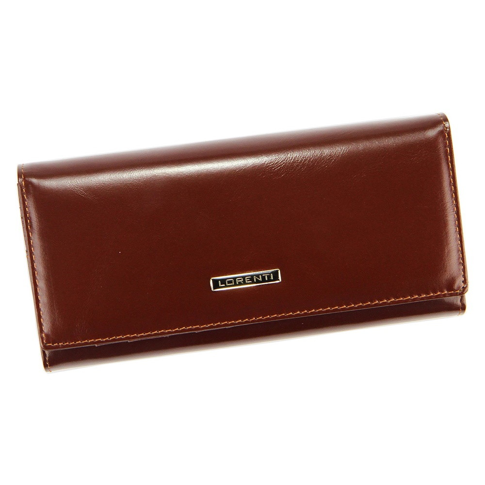 Tmavěhnědá kožená peněženka Lorenti 72401-YL