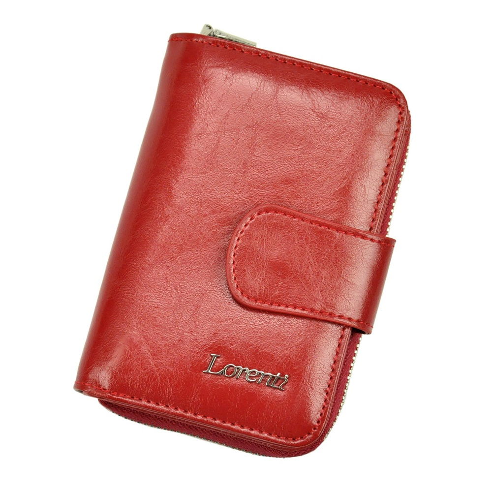 Červená dámská kožená peněženka Lorenti 115