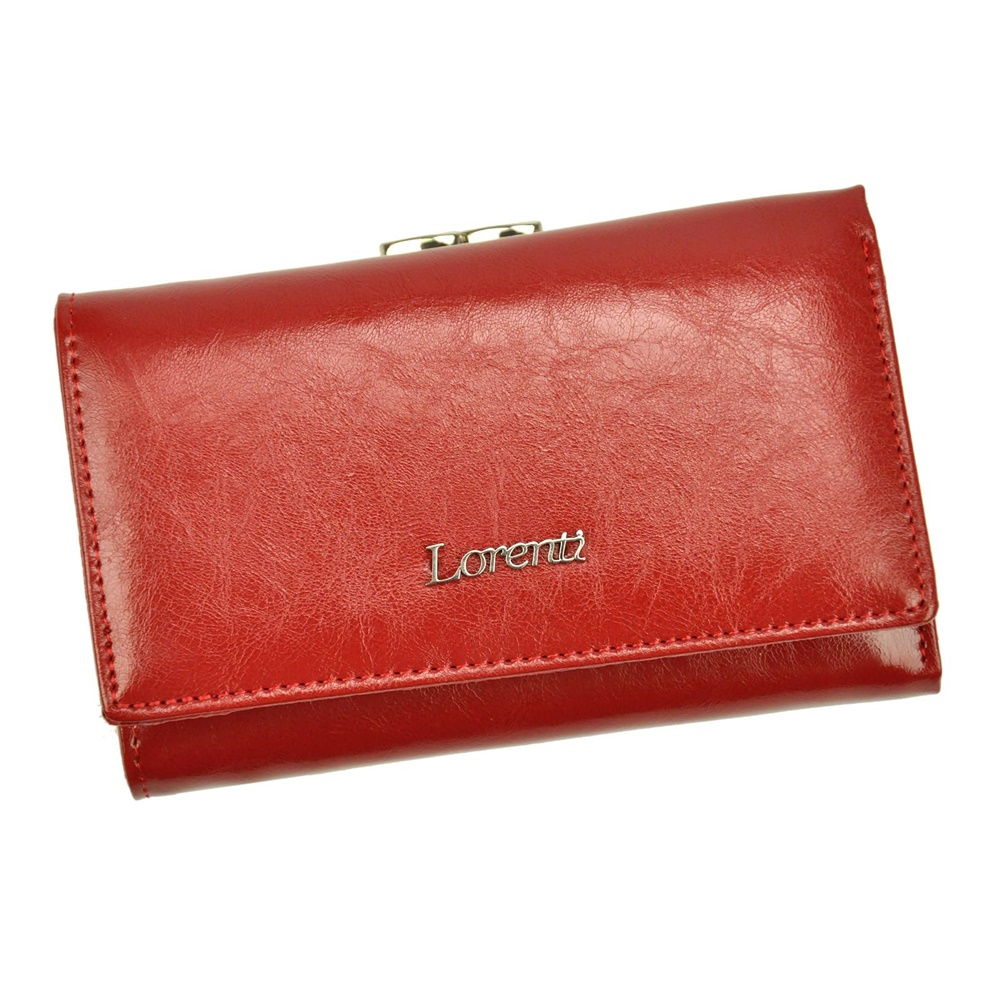 Červená dámská kožená peněženka Lorenti no. 55