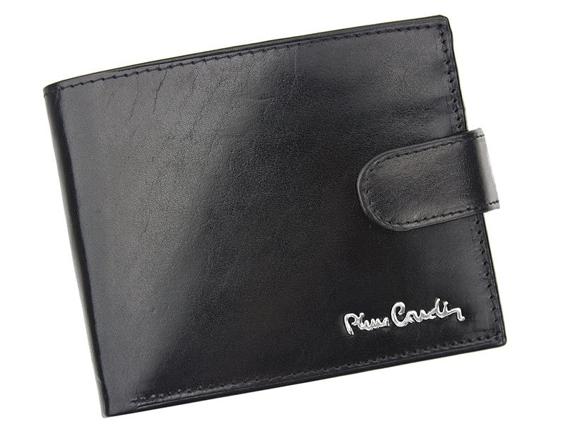 Luxusní černá kožená peněženka Pierre Cardin YS520.1 1324A