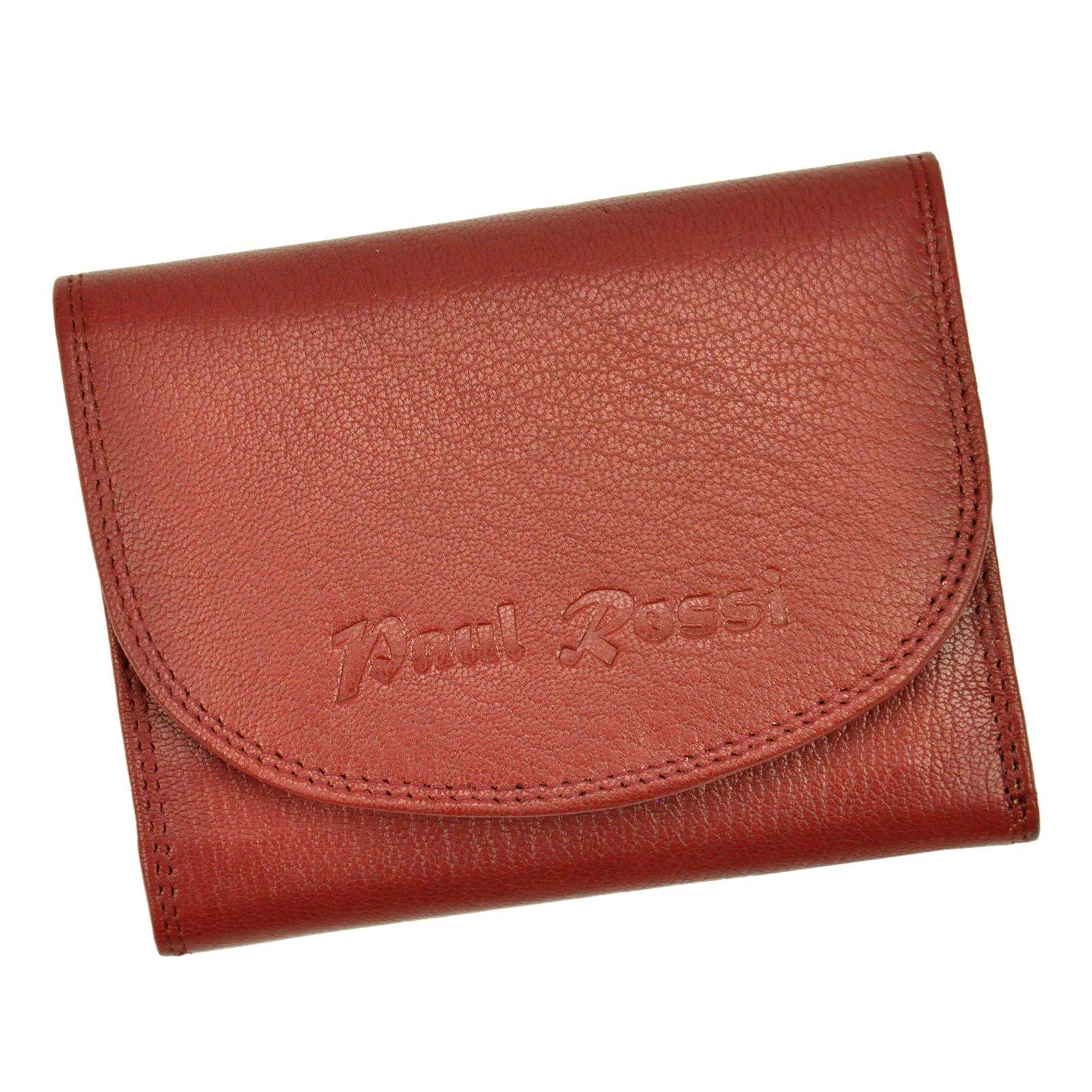 Červená kožená peněženka Paul Rossi 1402