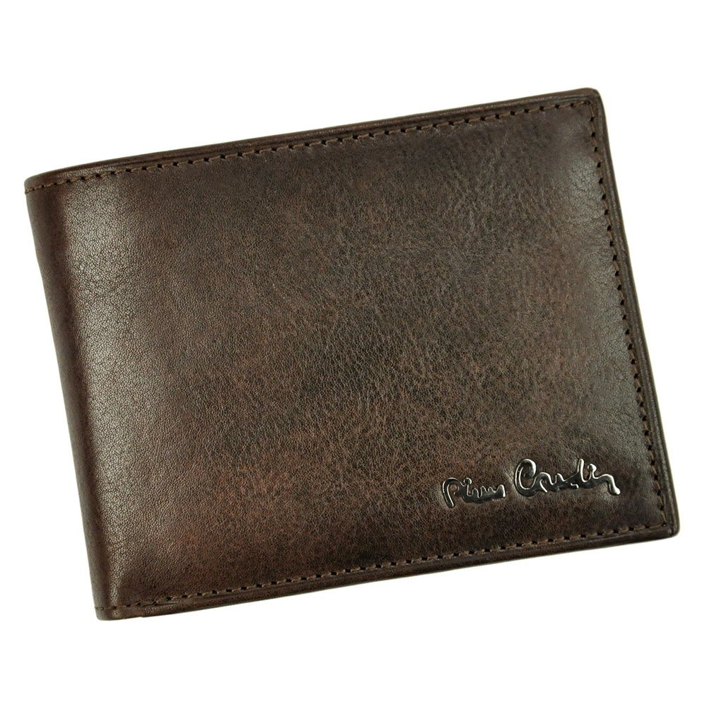 Luxusní tmavěhnědá kožená peněženka Pierre Cardin Tilak50 8806