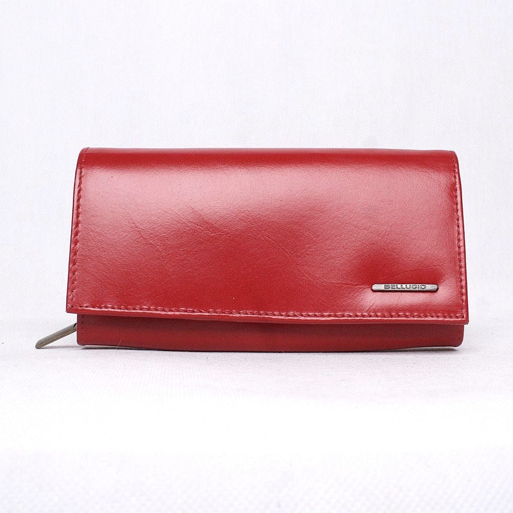 Červená kožená peněženka Bellugio AD-21R-068M + RFID