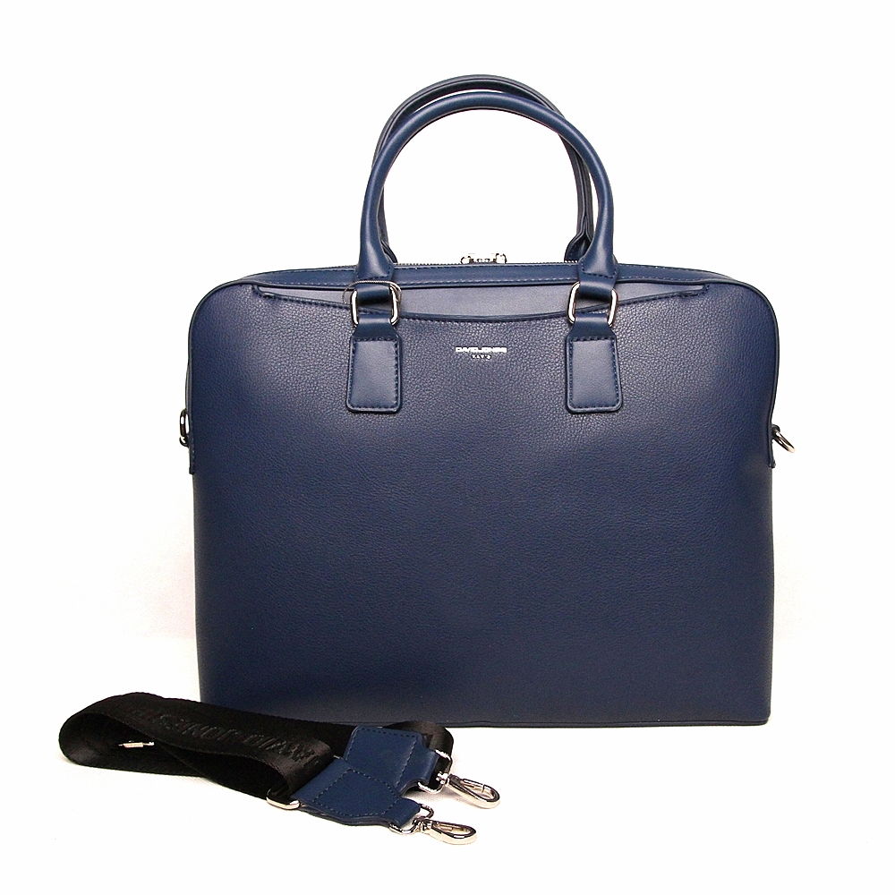Dámská modrá business taška do ruky David Jones 6517-2A na notebook