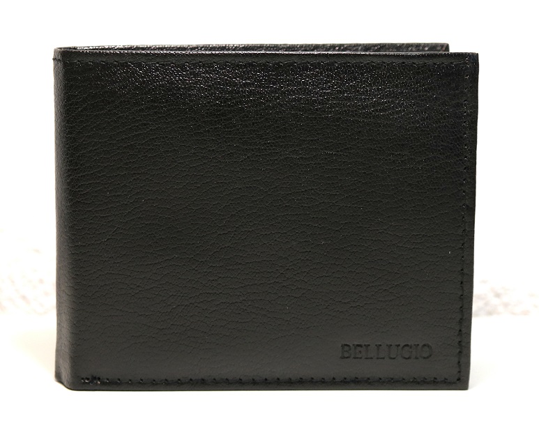 Černá kožená peněženka BELLUGIO 