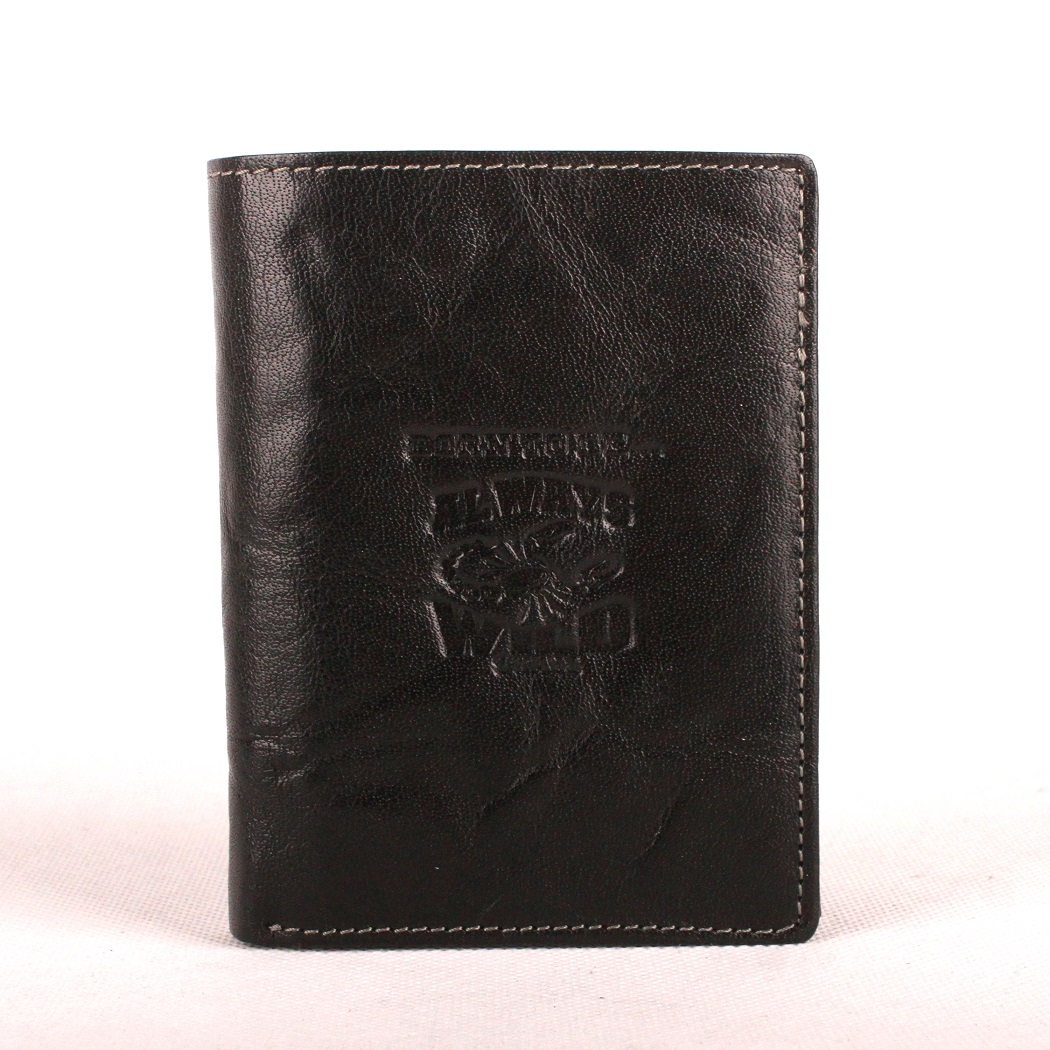 Černá kožená peněženka Always Wild N4-BC se štírem