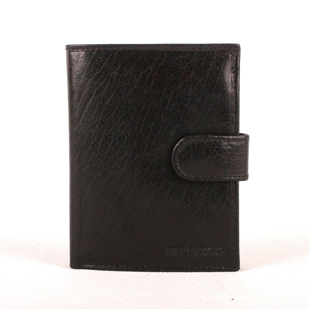 Černá kožená peněženka Bellugio