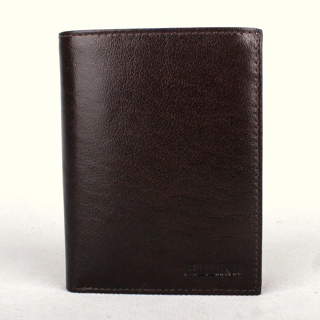 Tmavěhnědá kožená peněženka ELLINI (TM-51-034)