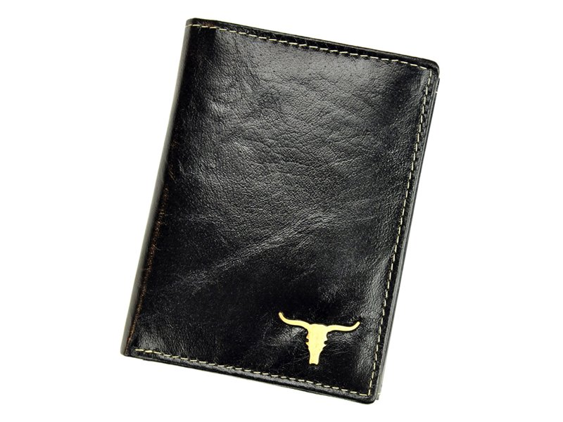 Černá kožená peněženka Wild Buffalo (RM-04-BAW) + RFID