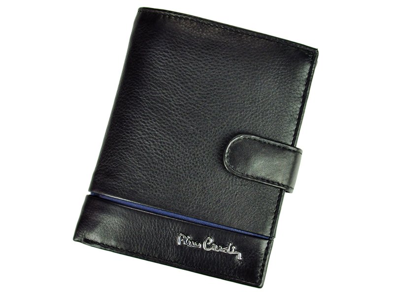 Luxusní černá kožená peněženka Pierre Cardin Tilak15 331A s ochranou RFID