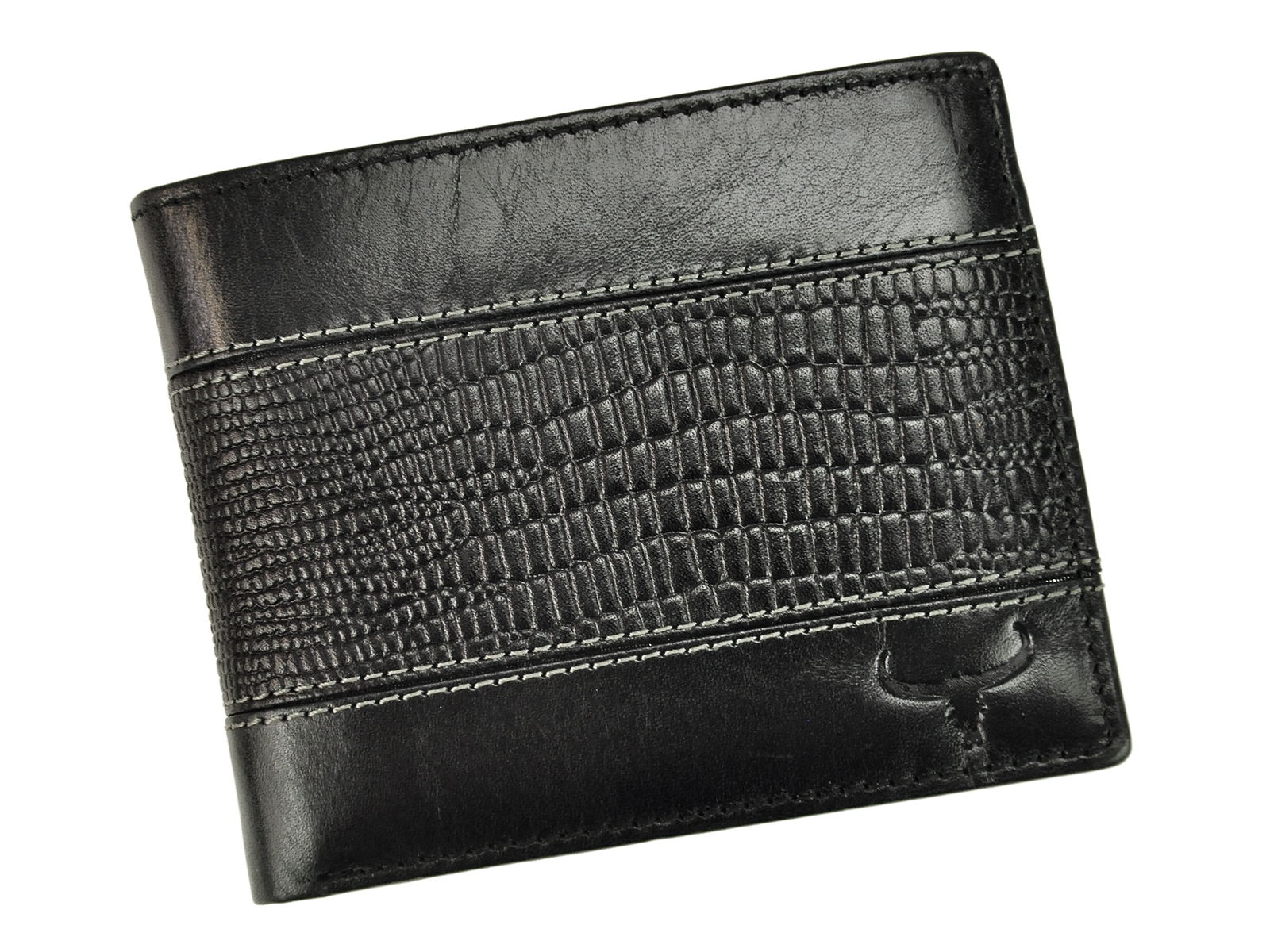 Černá kožená peněženka Wild Buffalo (N992-VTC) + RFID