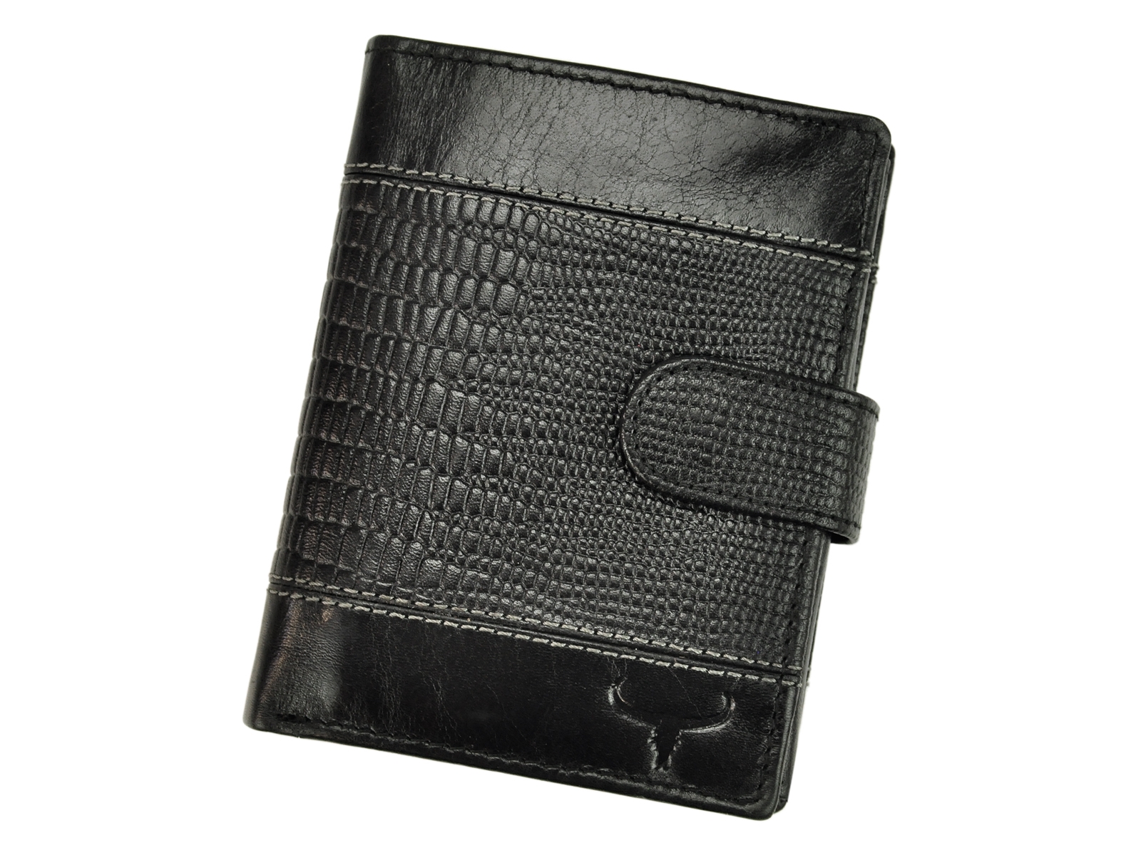 Černá kožená peněženka Wild Buffalo (N4L-VTC) + RFID