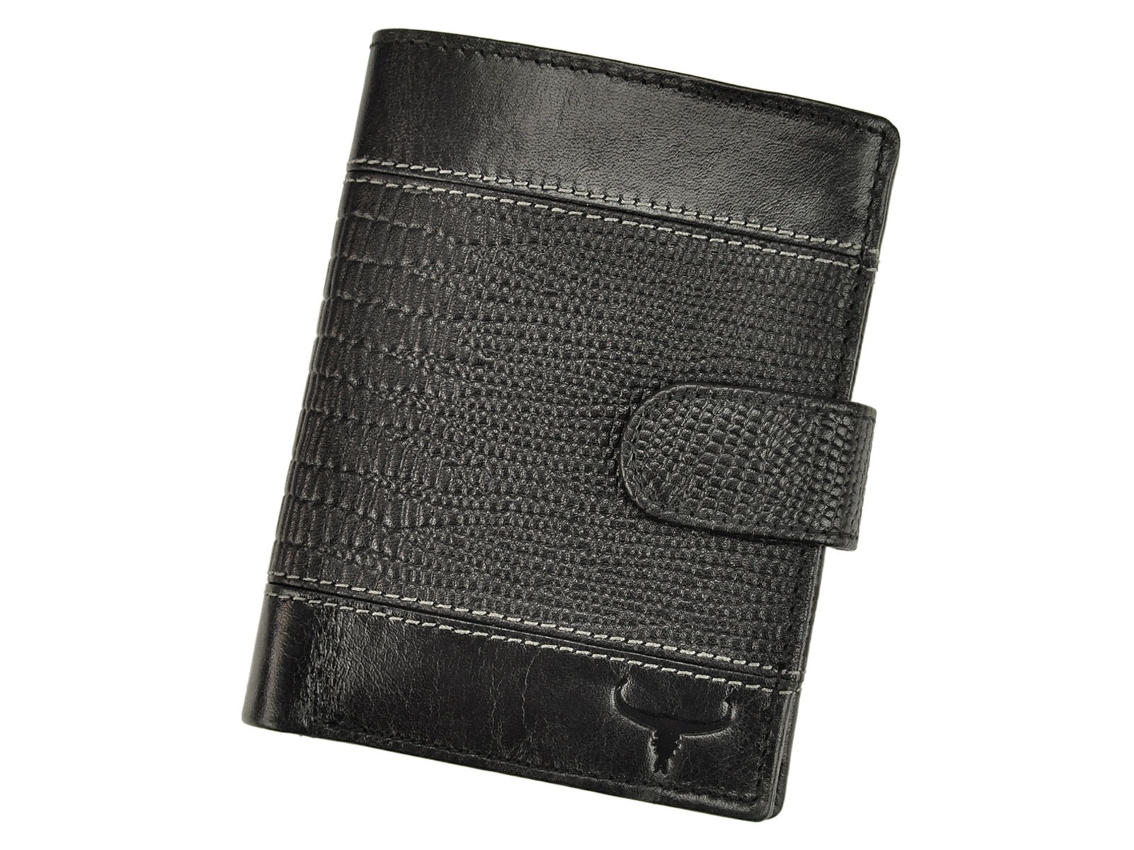 Černá kožená peněženka Wild Buffalo (N890L-VTC) + RFID
