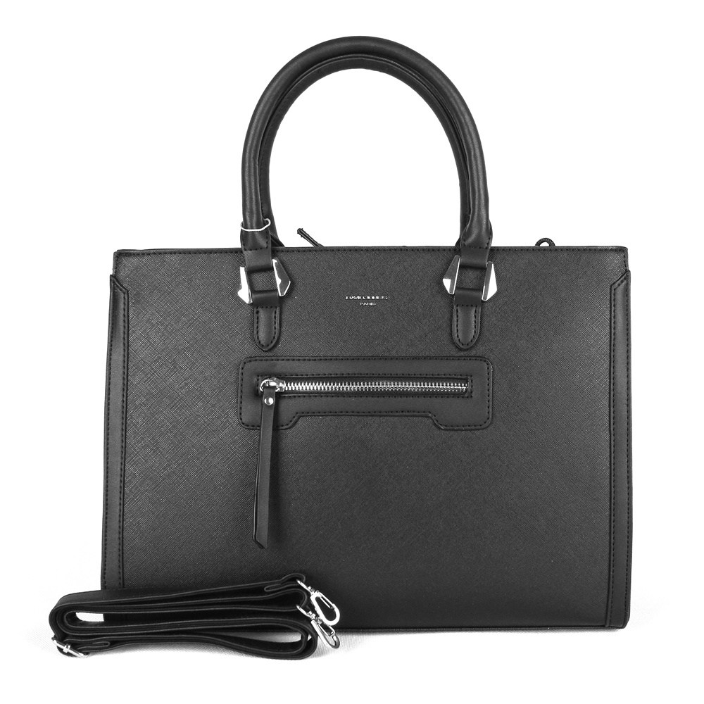 Černá velká elegantní kabelka do ruky David Jones CM3902