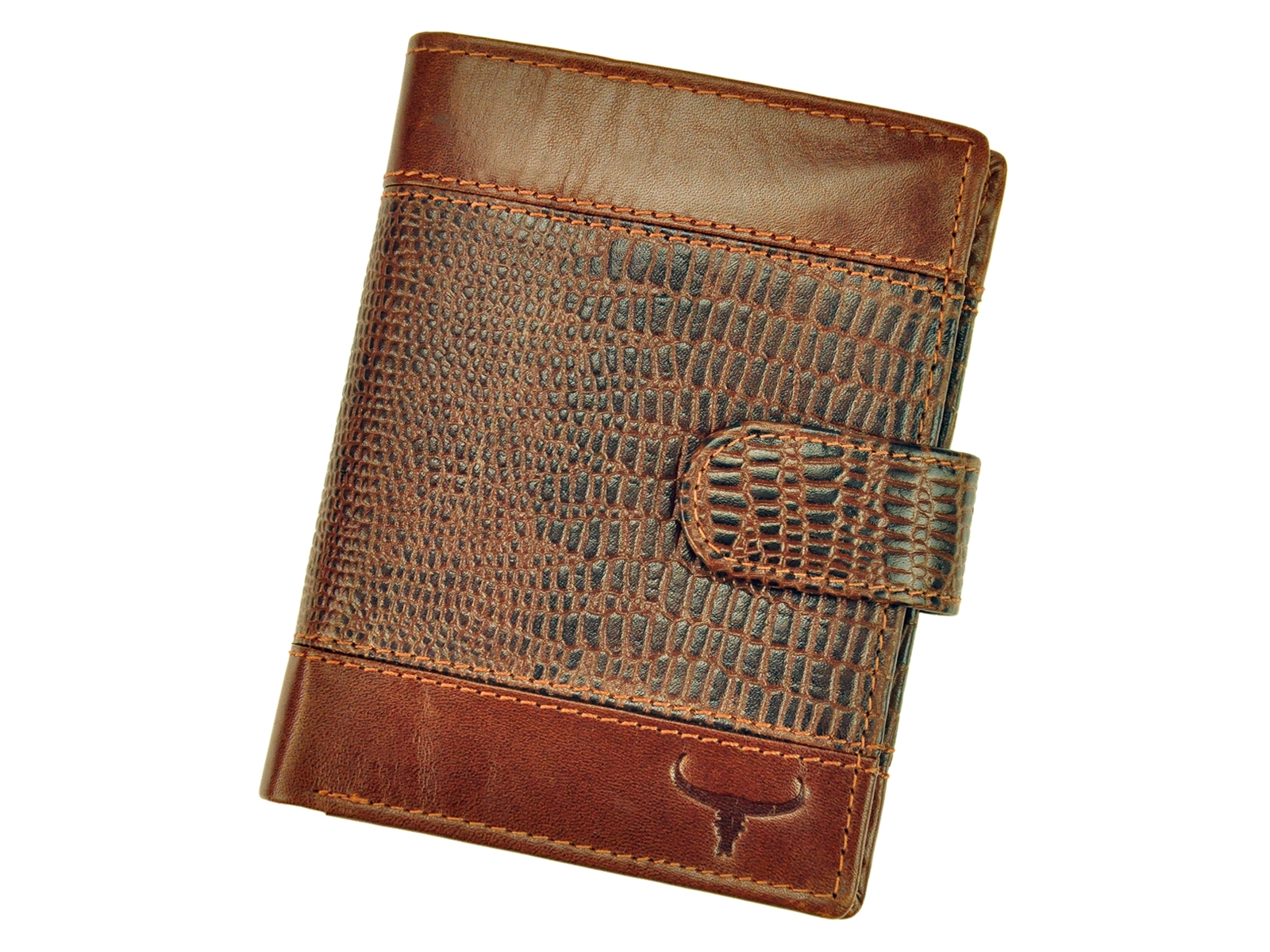 Hnědá kožená peněženka Wild Buffalo (N890L-VTC) + RFID