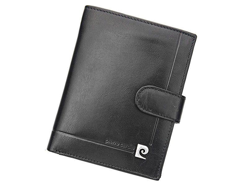 Luxusní černá kožená peněženka Pierre Cardin YS507.1 326A + RFID