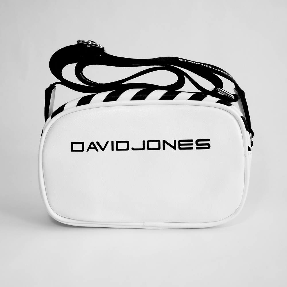 Bílo-černá kabelka na rameno i crossbody David Jones 5965-2