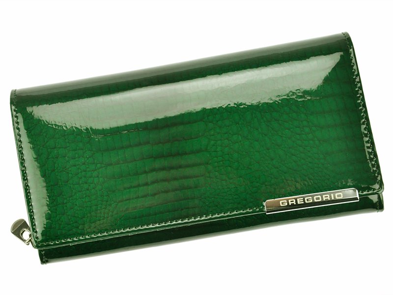 Zelená kožená peněženka Gregorio GF106
